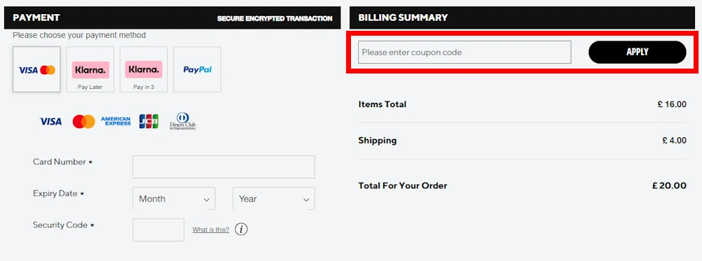 Screenshot showing where to apply a Funko promo code during checkout on funkoeurope.com.