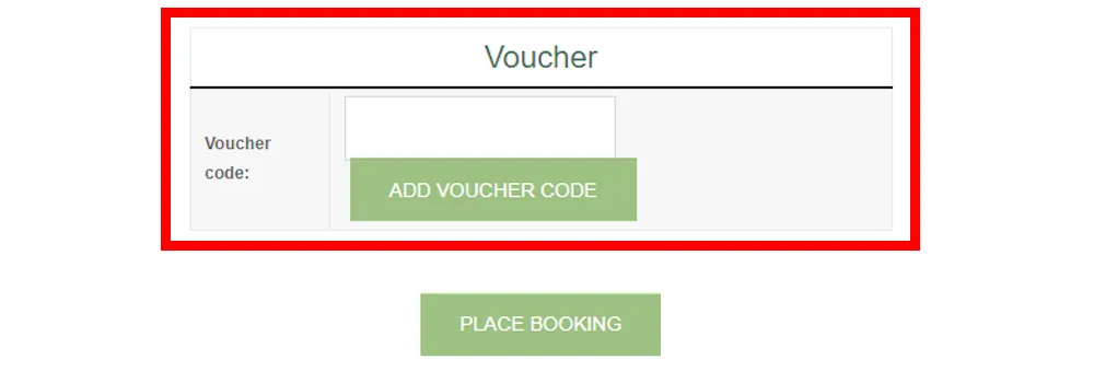 How to enter a Rural Retreats voucher code in the checkout area on ruralretreats.co.uk