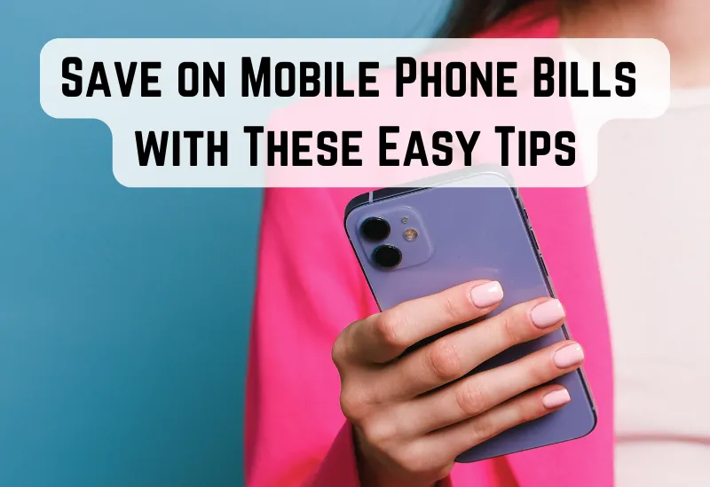 Person comparing different mobile phone contracts to find the best deal