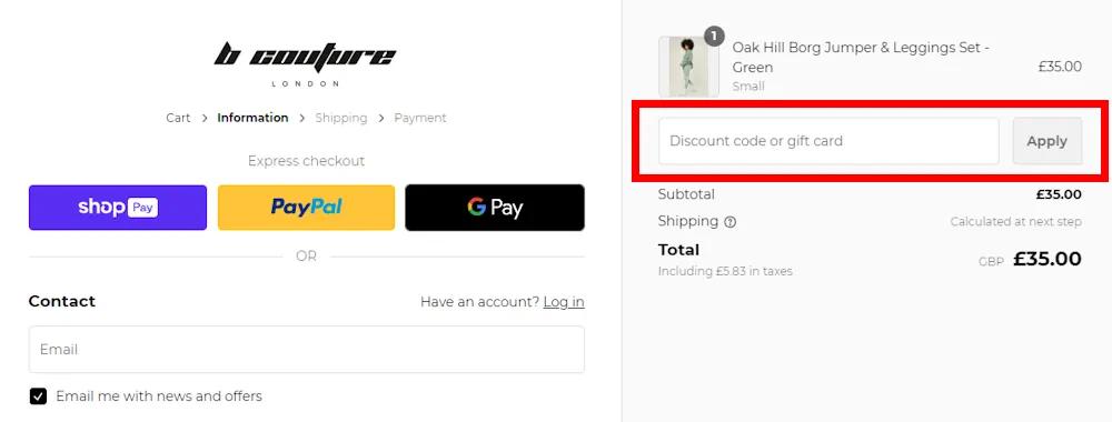 How to Use a B Couture London Discount Code