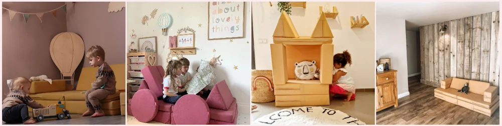 Discounted children's modular sofas from Zonky using voucher codes