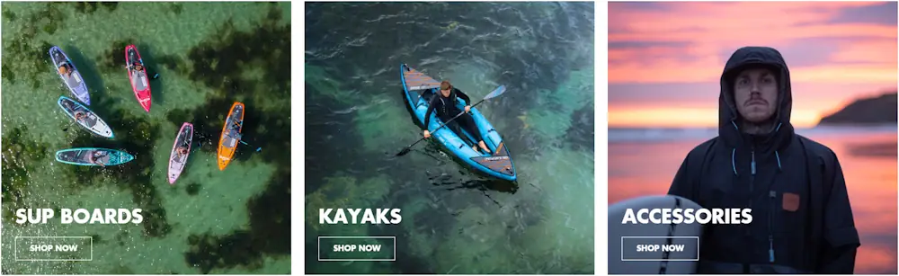 Discounted kayaks and paddle boards from Bluefin SUP using voucher codes