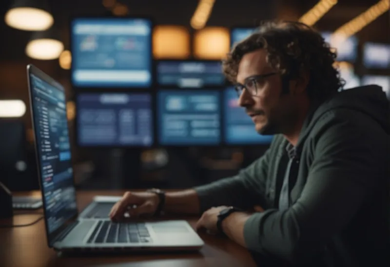 A frustrated customer entering a discount code online, only to receive an error message. The customer looks puzzled as they try different codes without success
