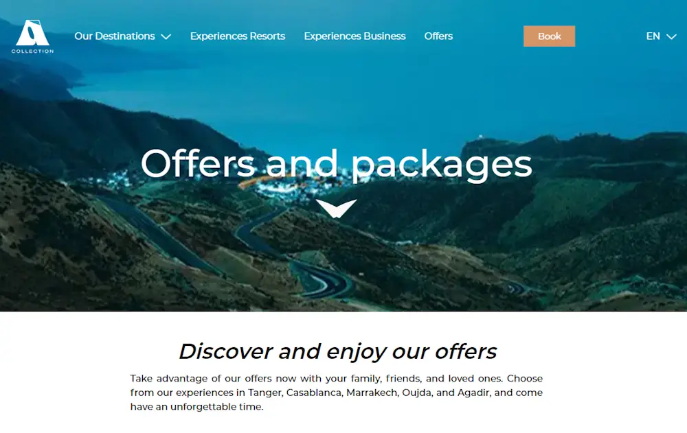 Image of how to enter a A Collection Hotels promo code on acollectionhotels.com.