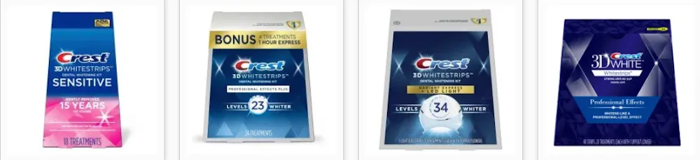 Discounted teeth whitening gel strips from The White Smiles using voucher codes