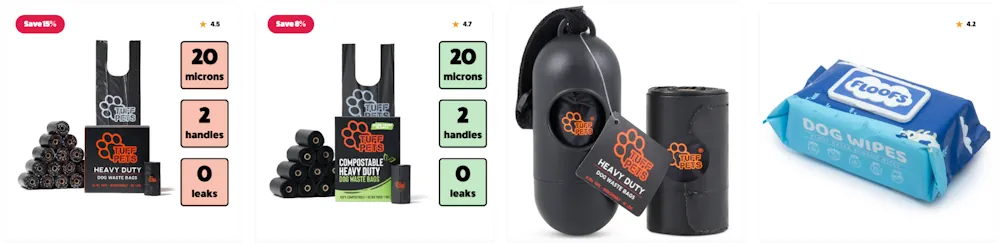 Discounted pet essentials from Tuff Pets using voucher codes