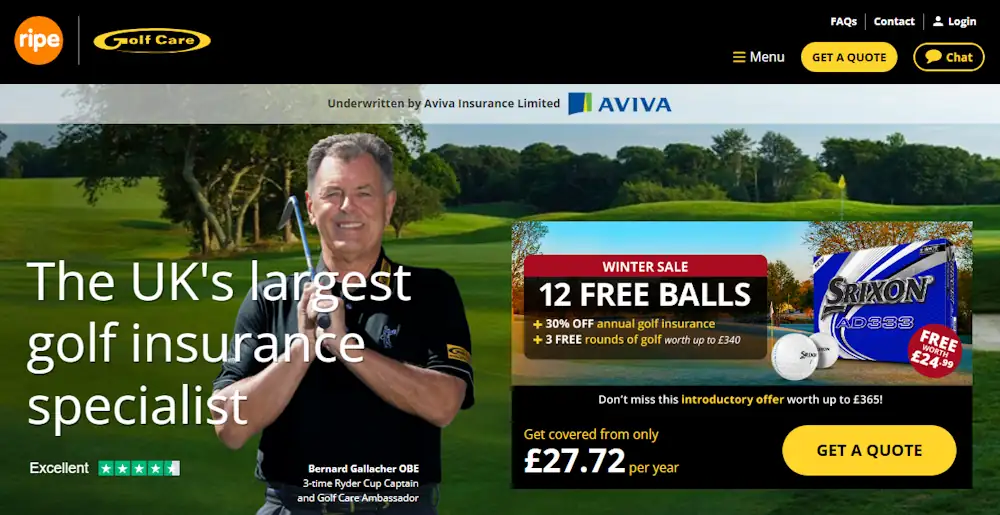 Instructions how to enter a verified discount code for Golf Care on golfcare.co.uk