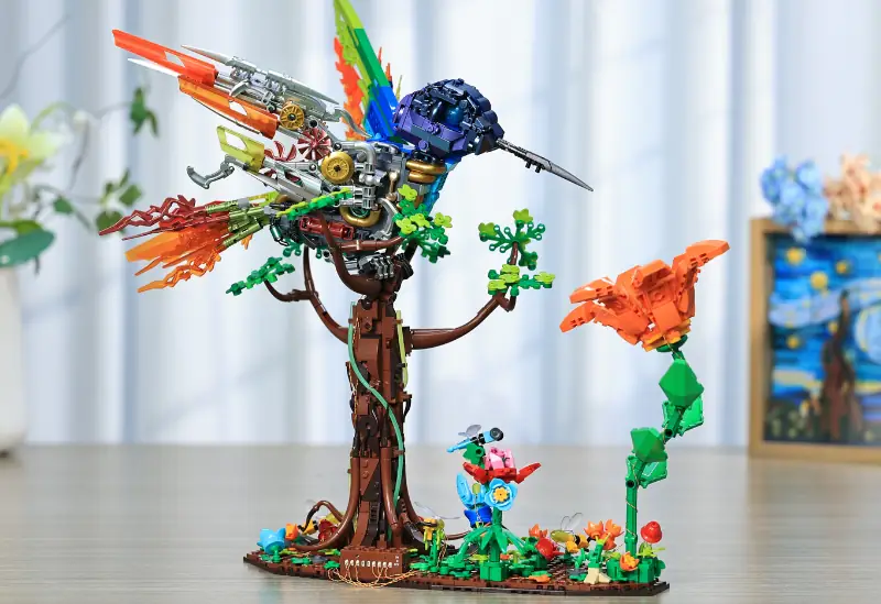 JMBricklayer Hummingbird LED building set – Stylish lighting model for adult collectors